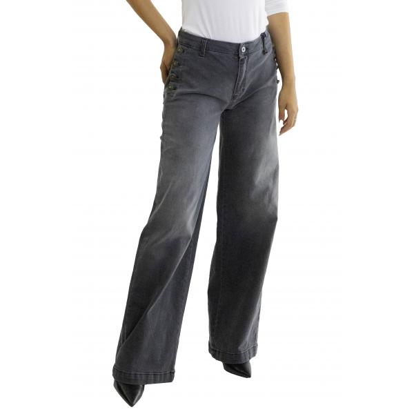 Jeans a gamba larga con bottoni  Please 